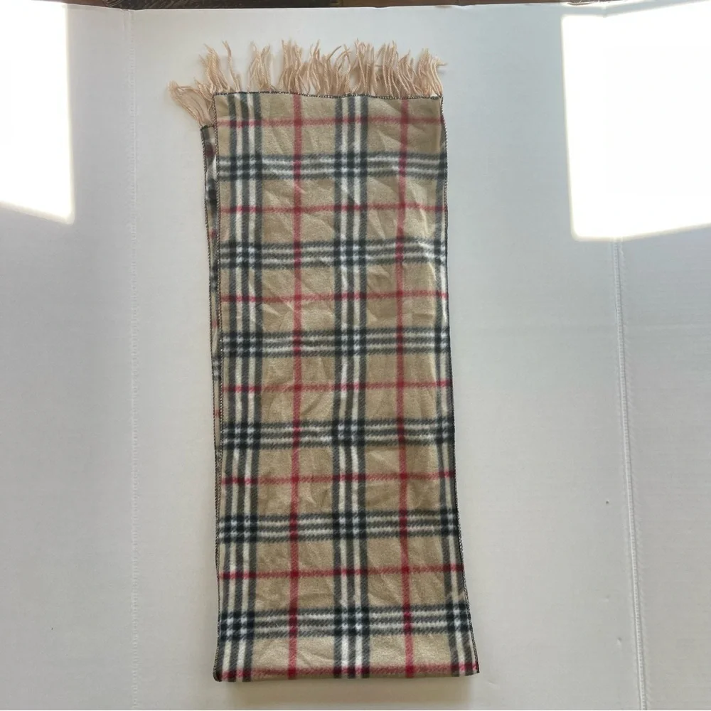 Plaid Fringe Scarf